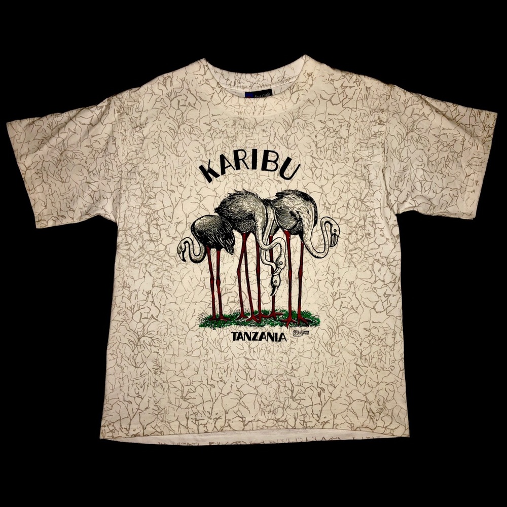 VTG AFRICA KARIBU TEE CYBER SUPREME STREETWEAR 92